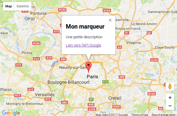 Afficher des marqueurs