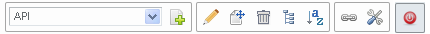 Websitetoolbar avec déconnexion