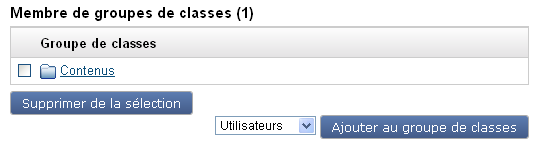 Groupes de la classe