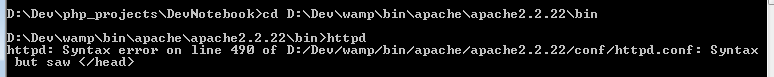 Vérifier la configuration d'Apache avec WampServer